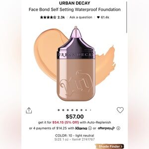βΌοΈ2/$25βΌοΈUrban Decay Foundation